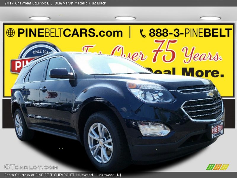 Blue Velvet Metallic / Jet Black 2017 Chevrolet Equinox LT