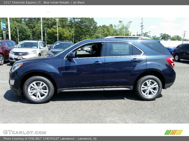 Blue Velvet Metallic / Jet Black 2017 Chevrolet Equinox LT