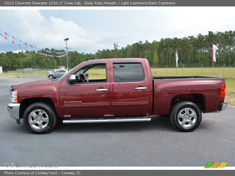 Deep Ruby Metallic / Light Cashmere/Dark Cashmere 2013 Chevrolet Silverado 1500 LT Crew Cab