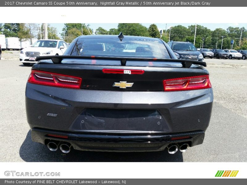 Nightfall Gray Metallic / 50th Anniversary Jet Black/Dark Gray 2017 Chevrolet Camaro SS Coupe 50th Anniversary