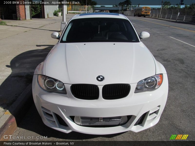 Alpine White / Black 2008 BMW 1 Series 135i Coupe