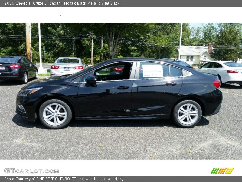 Mosaic Black Metallic / Jet Black 2016 Chevrolet Cruze LT Sedan