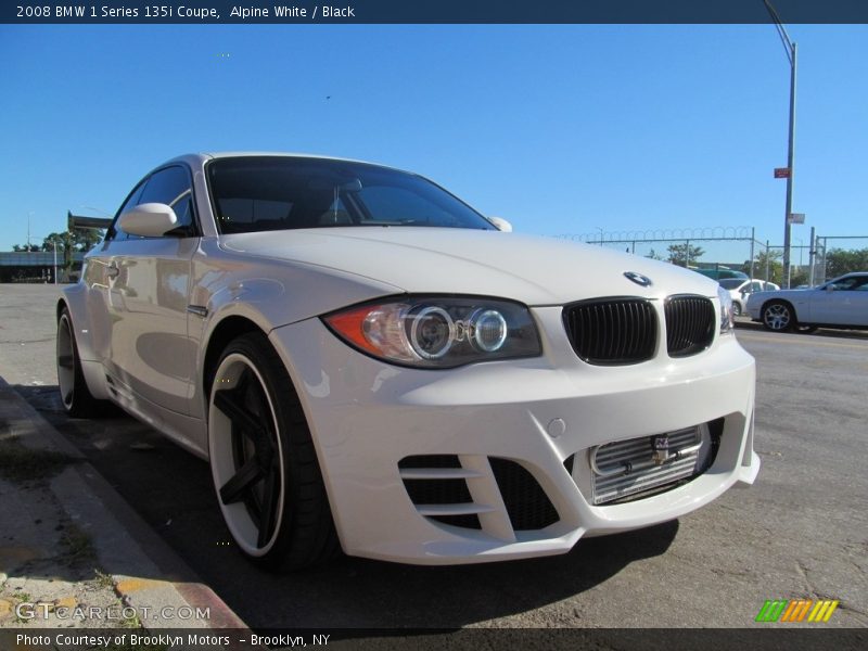 Alpine White / Black 2008 BMW 1 Series 135i Coupe