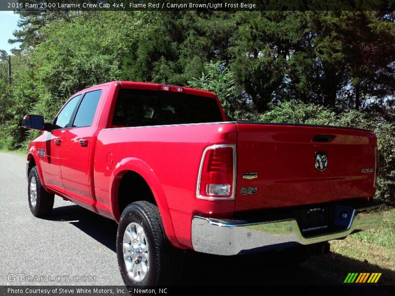 Flame Red / Canyon Brown/Light Frost Beige 2016 Ram 2500 Laramie Crew Cab 4x4