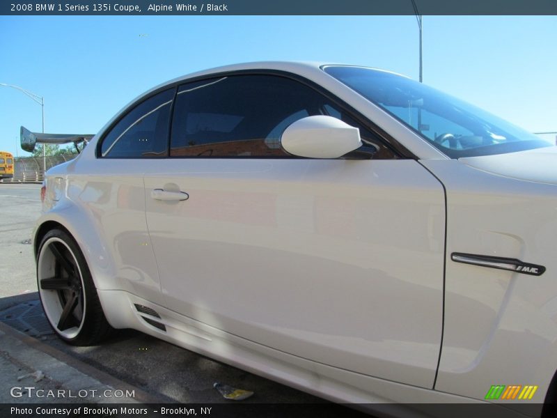 Alpine White / Black 2008 BMW 1 Series 135i Coupe