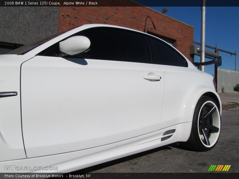 Alpine White / Black 2008 BMW 1 Series 135i Coupe