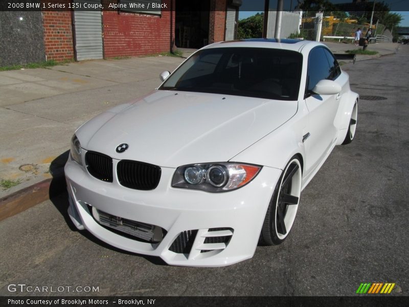 Alpine White / Black 2008 BMW 1 Series 135i Coupe