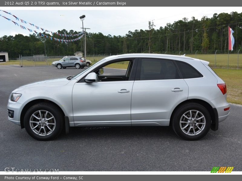 Ice Silver Metallic / Cardamom Beige 2012 Audi Q5 2.0 TFSI quattro