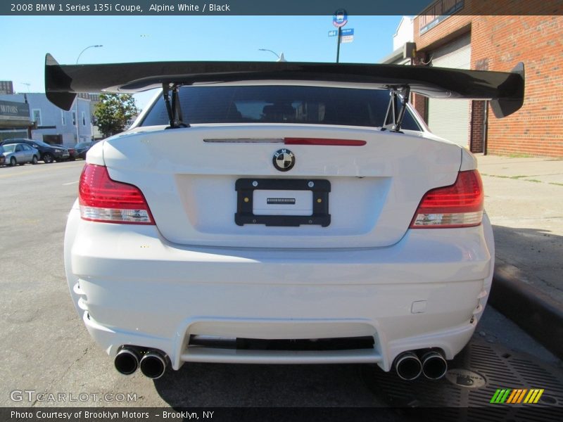 Alpine White / Black 2008 BMW 1 Series 135i Coupe