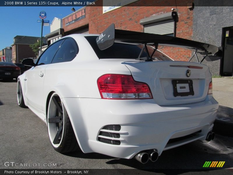 Alpine White / Black 2008 BMW 1 Series 135i Coupe