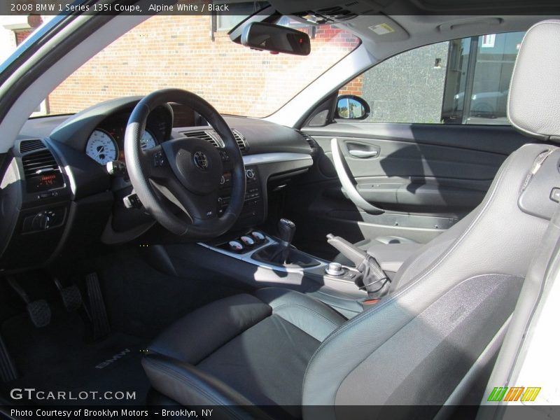 Alpine White / Black 2008 BMW 1 Series 135i Coupe