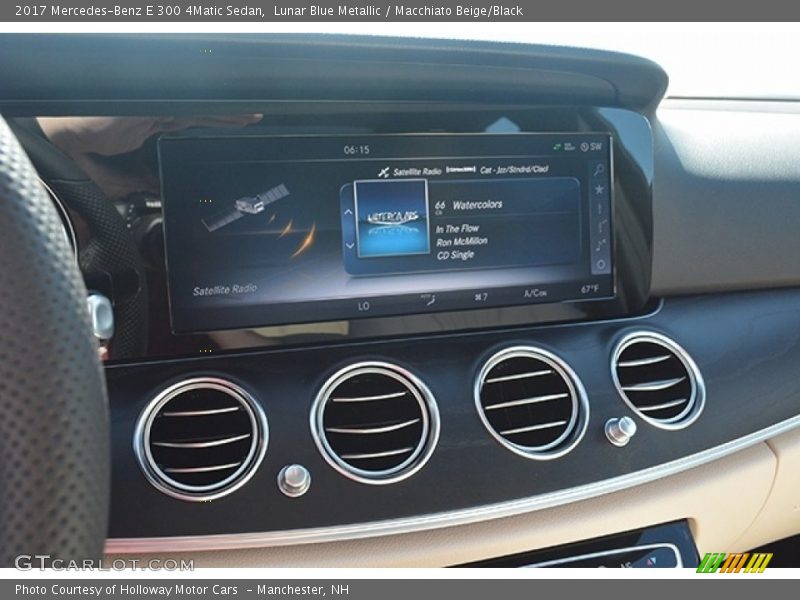 Lunar Blue Metallic / Macchiato Beige/Black 2017 Mercedes-Benz E 300 4Matic Sedan