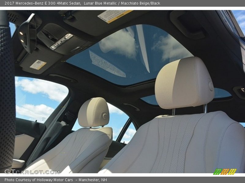 Lunar Blue Metallic / Macchiato Beige/Black 2017 Mercedes-Benz E 300 4Matic Sedan