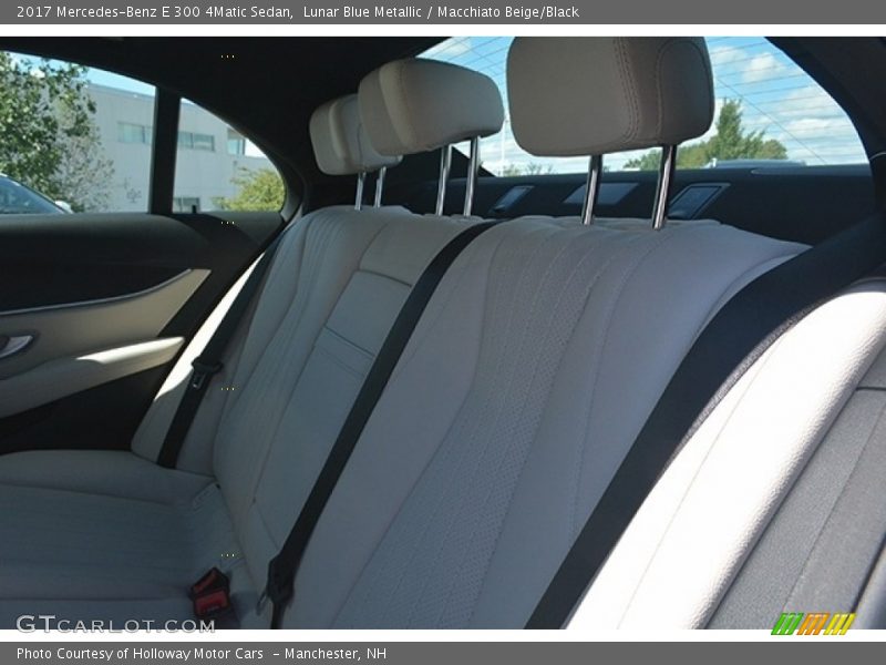 Lunar Blue Metallic / Macchiato Beige/Black 2017 Mercedes-Benz E 300 4Matic Sedan