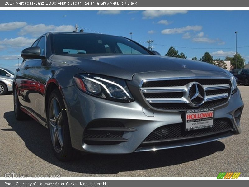 Selenite Grey Metallic / Black 2017 Mercedes-Benz E 300 4Matic Sedan