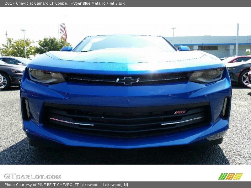 Hyper Blue Metallic / Jet Black 2017 Chevrolet Camaro LT Coupe