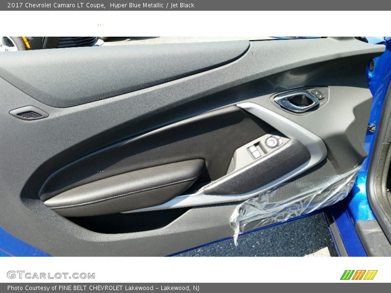 Hyper Blue Metallic / Jet Black 2017 Chevrolet Camaro LT Coupe