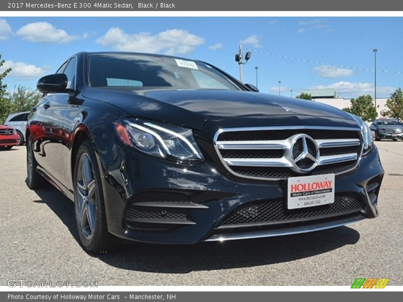 Black / Black 2017 Mercedes-Benz E 300 4Matic Sedan