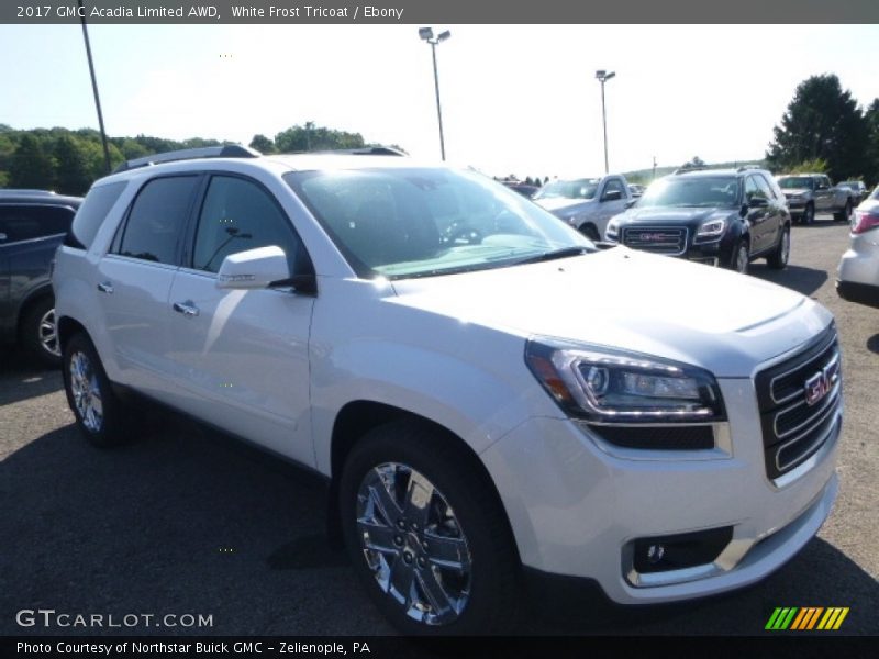 White Frost Tricoat / Ebony 2017 GMC Acadia Limited AWD