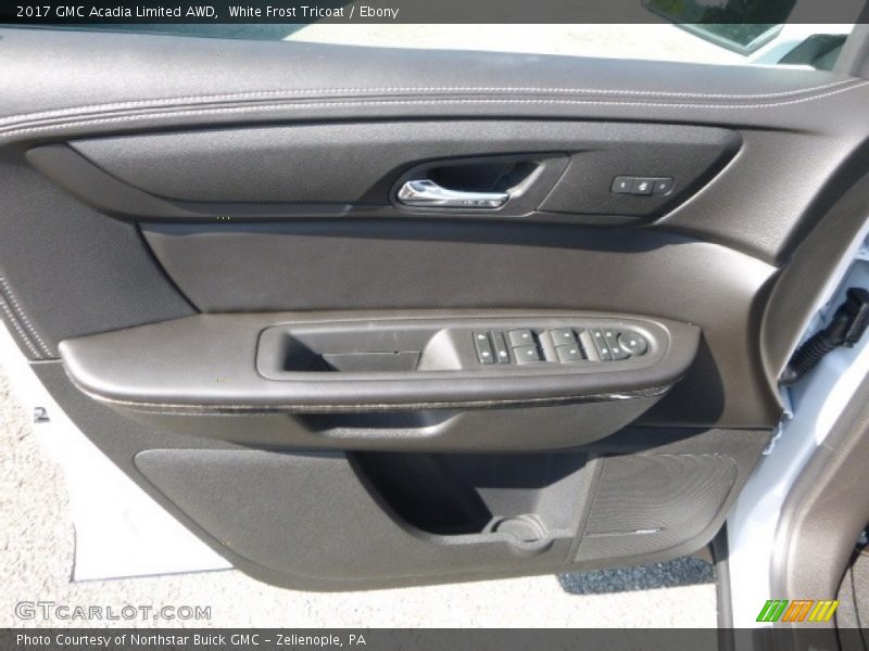 White Frost Tricoat / Ebony 2017 GMC Acadia Limited AWD
