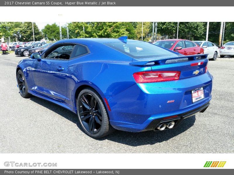 Hyper Blue Metallic / Jet Black 2017 Chevrolet Camaro SS Coupe