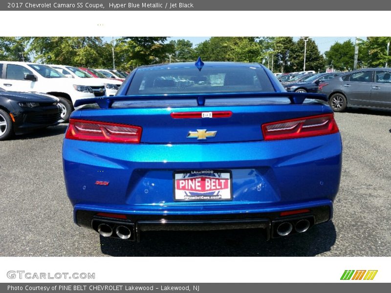 Hyper Blue Metallic / Jet Black 2017 Chevrolet Camaro SS Coupe
