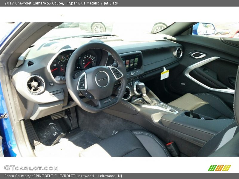 Hyper Blue Metallic / Jet Black 2017 Chevrolet Camaro SS Coupe