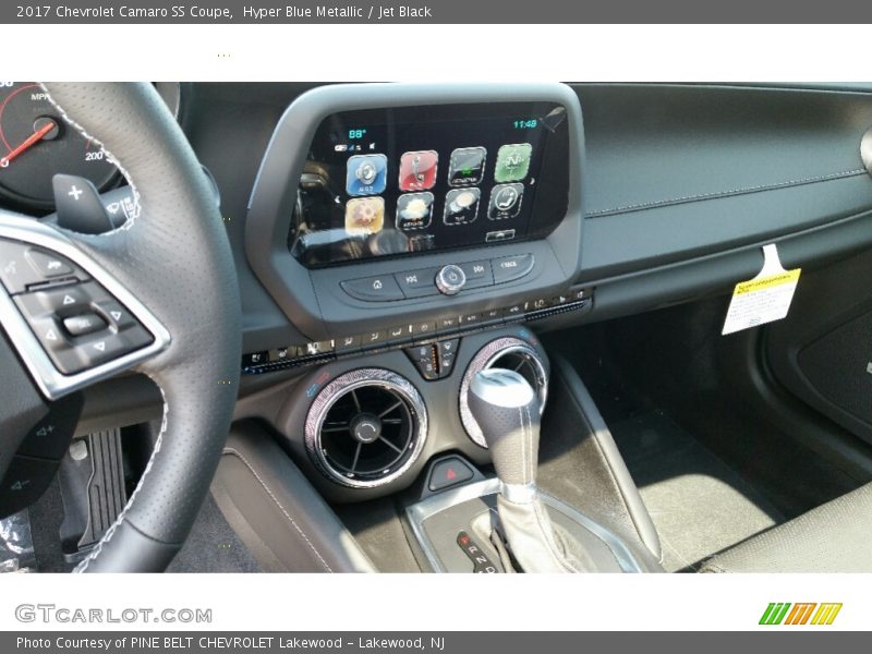 Hyper Blue Metallic / Jet Black 2017 Chevrolet Camaro SS Coupe