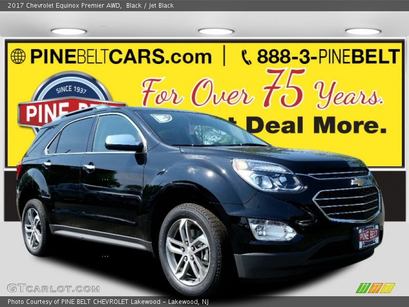 Black / Jet Black 2017 Chevrolet Equinox Premier AWD