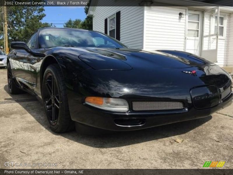 Black / Torch Red 2002 Chevrolet Corvette Z06