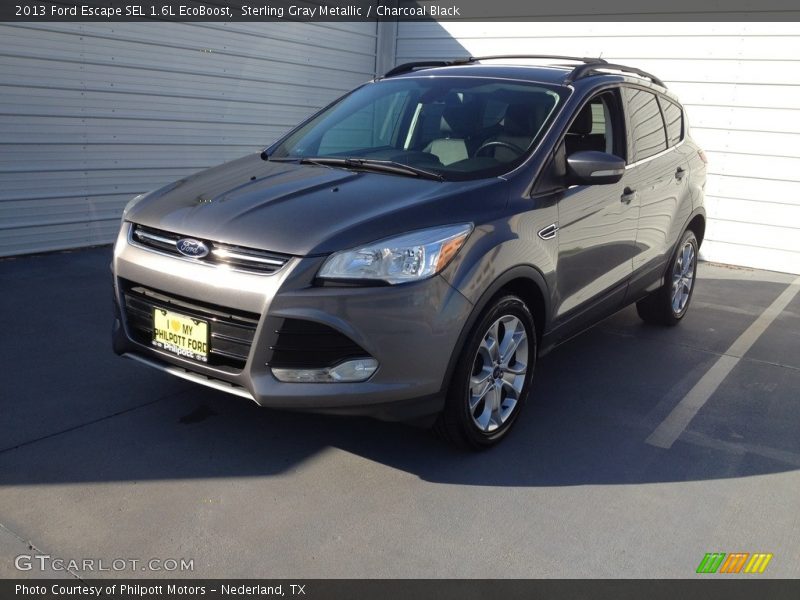 Sterling Gray Metallic / Charcoal Black 2013 Ford Escape SEL 1.6L EcoBoost