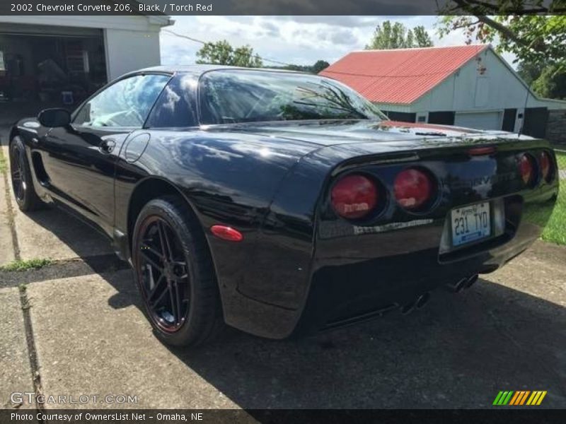 Black / Torch Red 2002 Chevrolet Corvette Z06