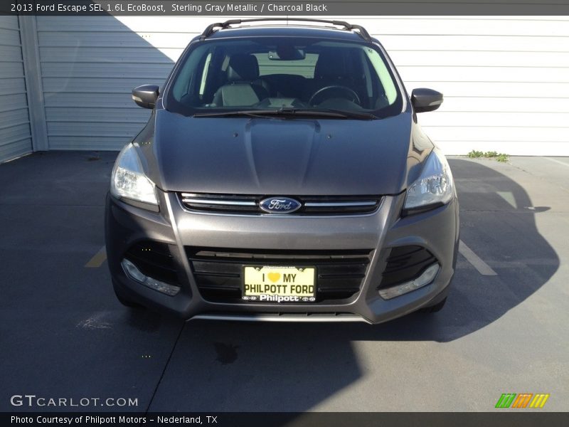 Sterling Gray Metallic / Charcoal Black 2013 Ford Escape SEL 1.6L EcoBoost