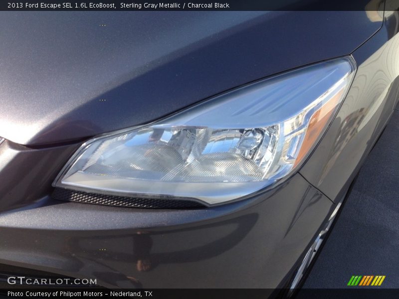 Sterling Gray Metallic / Charcoal Black 2013 Ford Escape SEL 1.6L EcoBoost