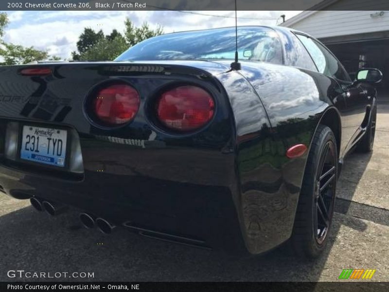 Black / Torch Red 2002 Chevrolet Corvette Z06