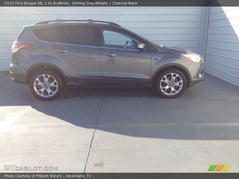 Sterling Gray Metallic / Charcoal Black 2013 Ford Escape SEL 1.6L EcoBoost