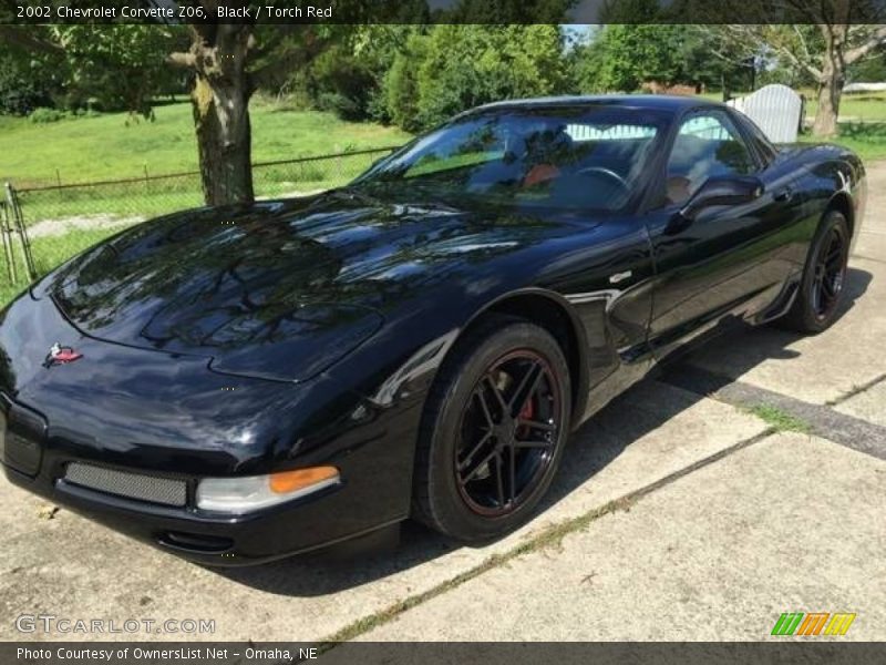 Black / Torch Red 2002 Chevrolet Corvette Z06