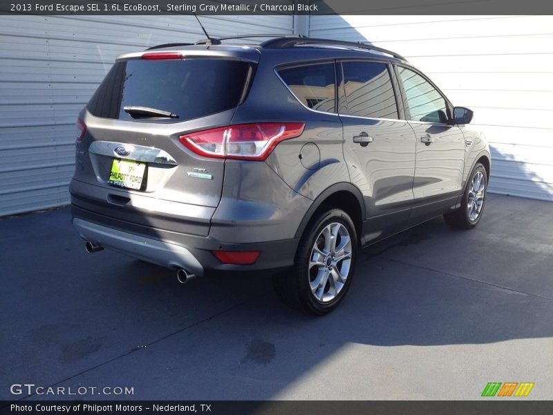 Sterling Gray Metallic / Charcoal Black 2013 Ford Escape SEL 1.6L EcoBoost