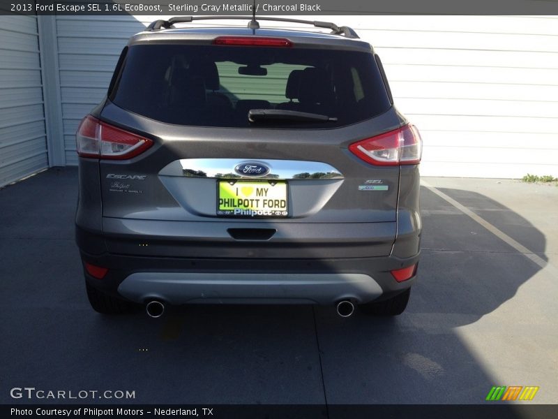 Sterling Gray Metallic / Charcoal Black 2013 Ford Escape SEL 1.6L EcoBoost
