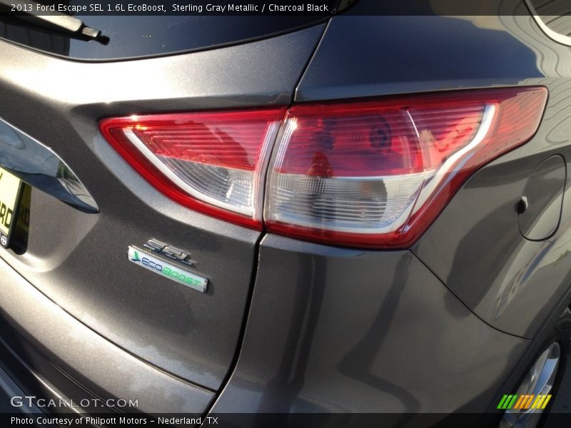 Sterling Gray Metallic / Charcoal Black 2013 Ford Escape SEL 1.6L EcoBoost