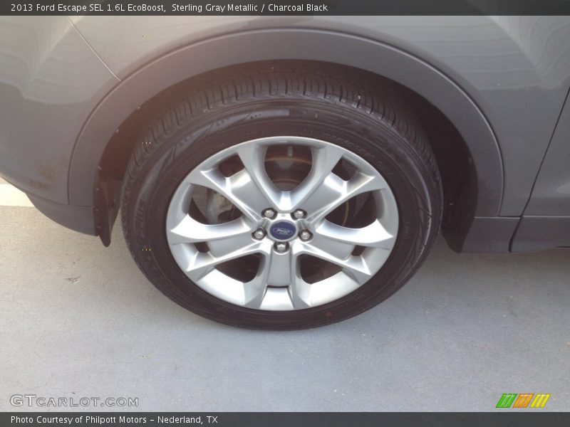 Sterling Gray Metallic / Charcoal Black 2013 Ford Escape SEL 1.6L EcoBoost
