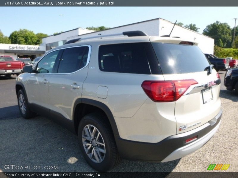 Sparkling Silver Metallic / Jet Black 2017 GMC Acadia SLE AWD