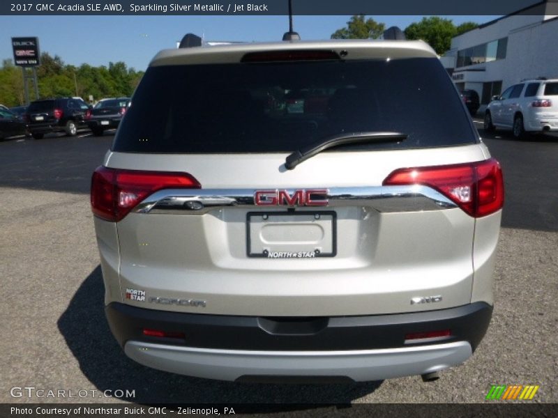 Sparkling Silver Metallic / Jet Black 2017 GMC Acadia SLE AWD