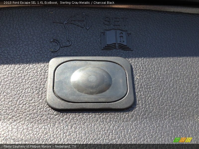 Sterling Gray Metallic / Charcoal Black 2013 Ford Escape SEL 1.6L EcoBoost