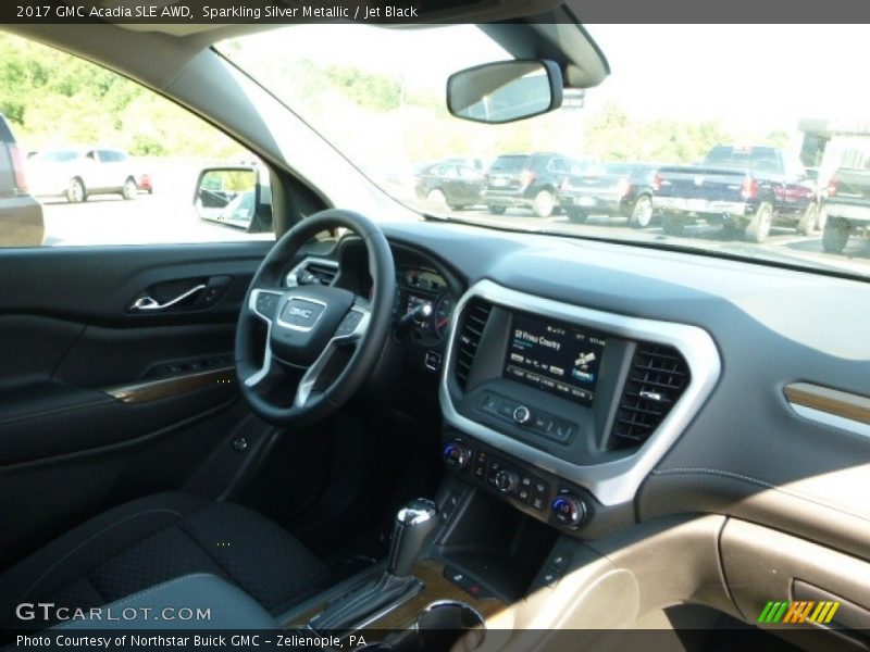 Sparkling Silver Metallic / Jet Black 2017 GMC Acadia SLE AWD