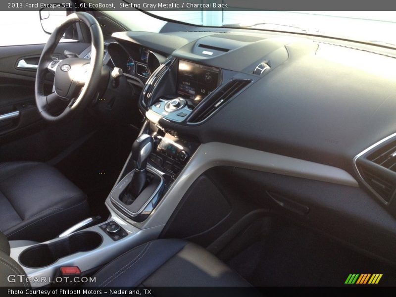 Sterling Gray Metallic / Charcoal Black 2013 Ford Escape SEL 1.6L EcoBoost
