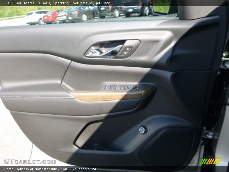 Sparkling Silver Metallic / Jet Black 2017 GMC Acadia SLE AWD