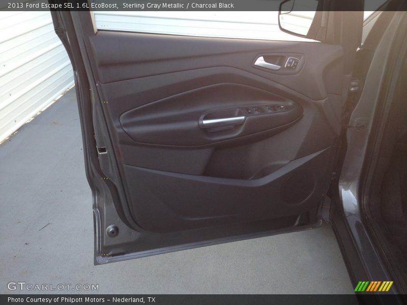 Sterling Gray Metallic / Charcoal Black 2013 Ford Escape SEL 1.6L EcoBoost