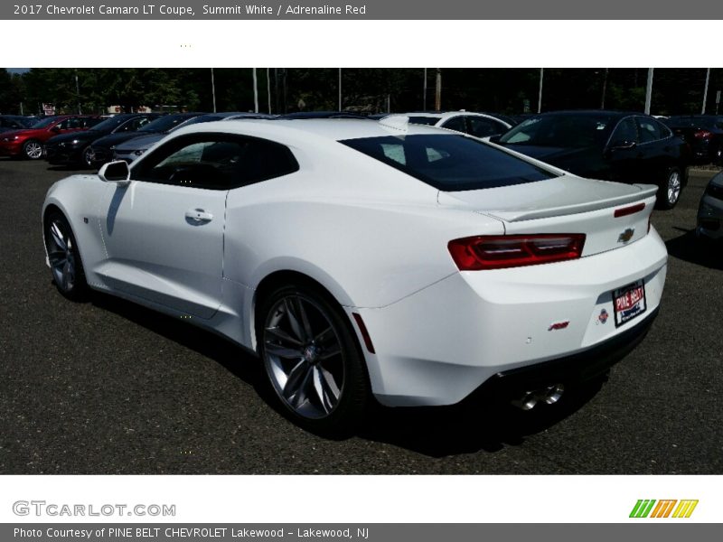 Summit White / Adrenaline Red 2017 Chevrolet Camaro LT Coupe