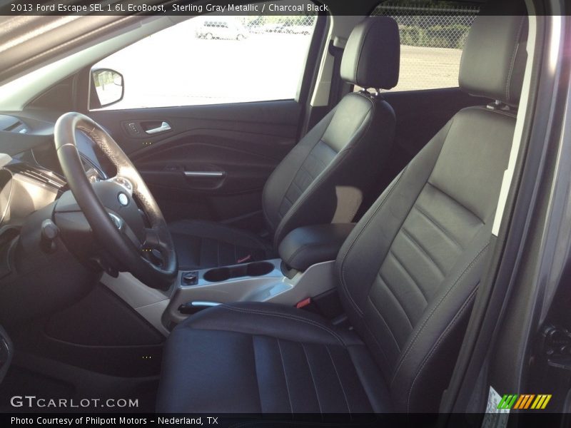 Sterling Gray Metallic / Charcoal Black 2013 Ford Escape SEL 1.6L EcoBoost